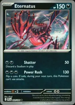 Eternatus 069/094 Uncommon Phantasmal Flames Pokemon Reverse Holo NM - Image 1