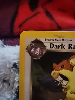 1980's Pokemon Card Stage 1 Dark Raticate 50 Hp Length 2'4 - Image 2