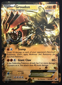 Groudon EX 54/108 - Pokemon Dark Explorers - Image 1