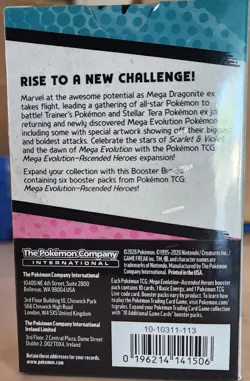 New/Sealed Pokemon TCG: Mega Evolution-Ascended Heroes Booster Bundle 6X Packs - Image 3