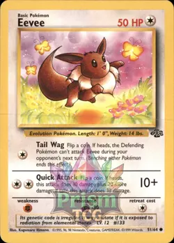 Eevee 51/64 Common Jungle Pokemon - Image 1