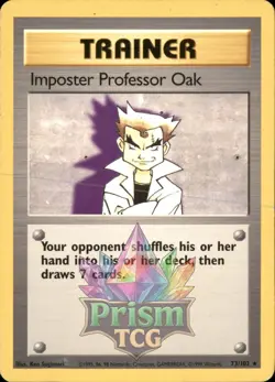 Impostor Professor Oak 73/102 Rare Base Pokemon - Image 1