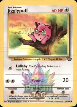 Jigglypuff 54/64 Common Jungle Pokemon - Image 1