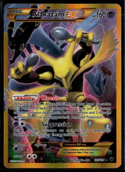Alakazam EX 125/124 Fates Collide Secret Rare Pokemon - Image 1