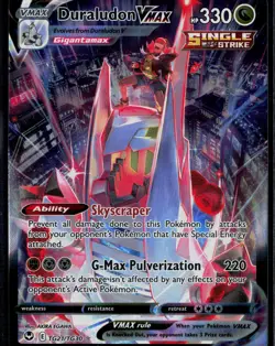Duraludon VMAX TG21/TG30 Silver Tempest Trainer Gallery Rare VMAX Holo Pokemon - Image 1
