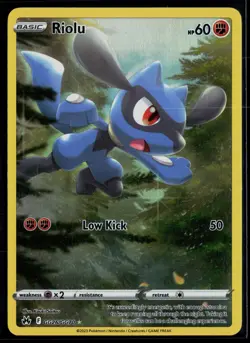 Riolu GG26/GG70 Crown Zenith Galarian Gallery Trainer Gallery Rare Holo Pokemon - Image 1