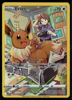 Eevee TG11/TG30 Brilliant Stars Trainer Gallery Holo Pokemon - Image 1