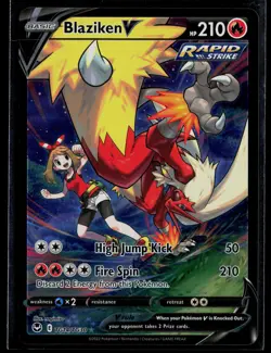 Blaziken V TG14/TG30 Silver Tempest Trainer Gallery Rare V Holo Pokemon - Image 1