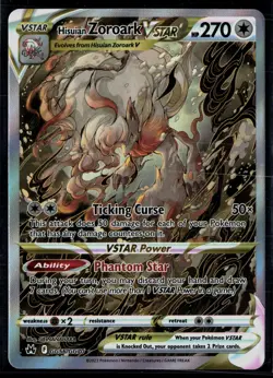 Hisuian Zoroark VSTAR GG56/GG70 Crown Zenith Galarian Gallery Holo Pokemon - Image 1