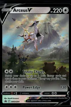 Arceus V SWSH204 SWSH Black Star Promo Pokemon - Image 1