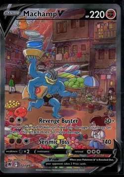 Machamp V 172/189 Astral Radiance Rare Ultra Pokemon - Image 1