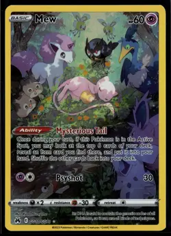 Mew GG10/GG70 Crown Zenith Galarian Gallery Trainer Gallery Rare Holo Pokemon - Image 1