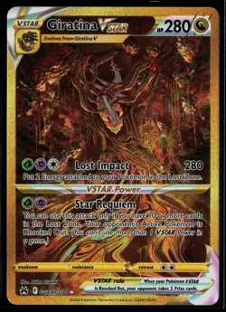 Giratina VSTAR GG69/GG70 Crown Zenith Galarian Gallery Secret Rare Pokemon - Image 1