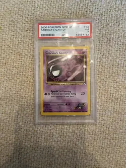 Sabrina’s Gastly Graded PSA 7 Slab (From 2000) Pokemon/Pokemon Gym Heroes NM - Image 1