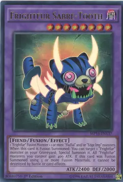 Yugioh Frightfur Sabre-Tooth MP16-EN137 Ultra Rare Mint Condition - Image 1