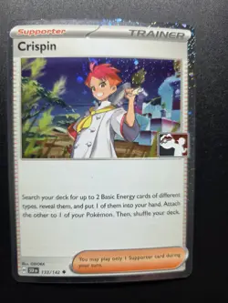 Crispin 133/142 Prize Pack Series Cards Holo NM Pokemon TCG - Image 1