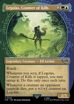 Legolas, Counter of Kills (324) Showcase The Lord of the Rings MTG - Image 1