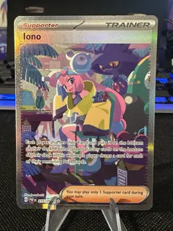 Iono Pokemon TCG Sir Paldean Fates Holo Card 237/091 NM+/M Condition Pokemon - Image 1