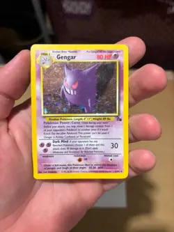 Pokemon - Gengar - 5/62 Fossil - Holo Rare Card - Moderately Played - Image 1