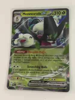 Meowscarada ex 015/193 Double Rare Paldea Evolved Pokemon Near Mint - Image 1