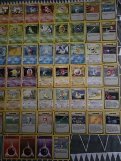 Pokemon Base Set Lot Of 74 Cards - Image 1