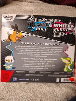 Pokemon TCG Scarlet & Violet Black Bolt & White Flare Poster Collection Box - Image 2