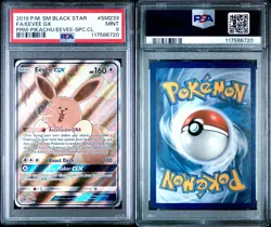 2019 POKEMON SM BLACK STAR PROMO #SM233 FULL ART/EEVEE GX PSA 9 - Image 3