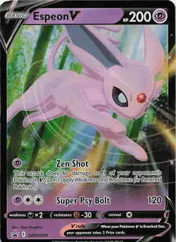 Espeon V - Holo Promo SWSH: Sword & Shield Promo Cards SWSH201 LP D3 - Image 1