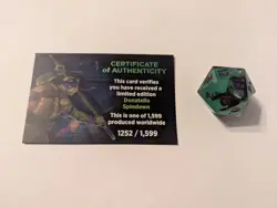 Magic The Gathering TMNT Donatello Serialized Spindown Die with 2 token sheets - Image 1