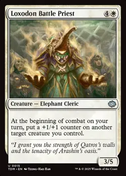 Loxodon Battle Priest Foil (015) Tarkir: Dragonstorm TDM MTG Magic - Image 1