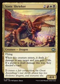 Sonic Shrieker Foil (226) Tarkir: Dragonstorm TDM MTG Magic - Image 1