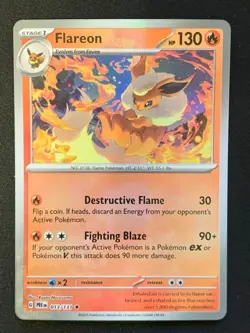 Flareon - 13/131 - Pokeball Holo - Pokemon Prismatic Evolutions - NM - Image 1