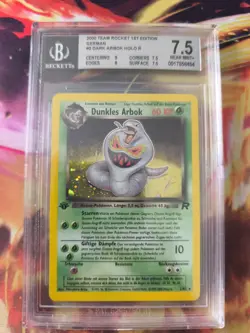 Pokemon Card Dunkles Arbok DARK Team Rocket Holo 1. Edition Beckett BGS 7.5 - Image 2