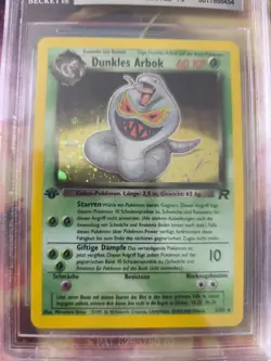 Pokemon Card Dunkles Arbok DARK Team Rocket Holo 1. Edition Beckett BGS 7.5 - Image 3