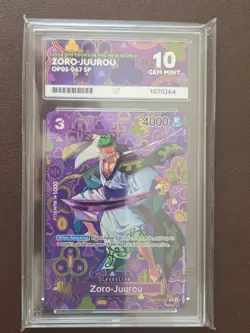 One Piece 2024 Emperors in the New World Zoro-Juurou OP05-067 SP Ace Gem Mint 10 - Image 3