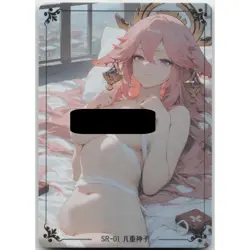 Goddess Story RELUCTANT Anime Waifu Card SR-01 Yae Miko Genshin Impact - Image 1