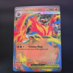 Pokemon TCG Mega Emboar ex 035 Jumbo Card - Black Star Promo Ascended Heroes - Image 1