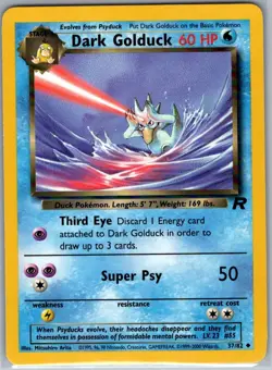 Dark Golduck 37/82 Non Holo Team Rocket - Pokemon Card - NM - Image 1