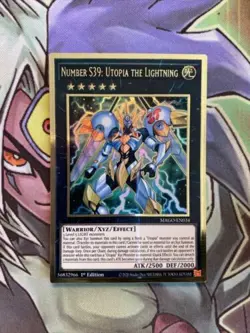 MAGO-EN034 Number S39: Utopia The Lightning Gold 1st Edition NM Yugioh Card - Image 1