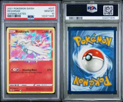 Pokemon Card Reshiram 017/072 Holo Amazing Rare Shining Fates PSA 10 GEM MINT - Image 3