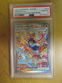2024 Pokemon Greninja EX Twilight Masquerade Card 214/167 PSA 10 - Image 1