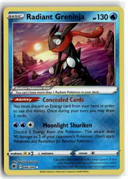 2022 Pokemon Astral Radiance Radiant Greninja #046/189 - Image 1