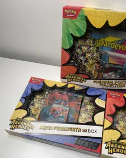 Pokemon TCG Ascended Heroes Premium Poster & 2X EX Boxes SEALED - Image 2