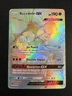 Holofoil - Buzzwole GX (Secret) - 115/111 - SM - Crimson Invasion - NM - Image 1