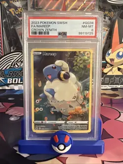 PSA 8 MAREEP CROWN ZENITH 2023 POKEMON SWORD AND SHIELD GG34 FULL ART - Image 1