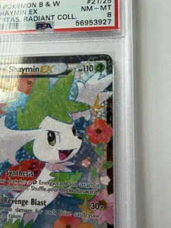 Pokemon Shaymin EX Legendary Treasures Radiant Collection RC21 - PSA 8 NM - Image 3