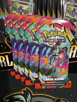 Pokemon TCG Chaos Rising - 10 Promo Blisters, 5 Sleeved Boosters ..15 pack Lot - Image 4