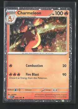 Pokemon SV: Scarlet & Violet 151 #005/165 Charmeleon Cosmos Holo - Image 1