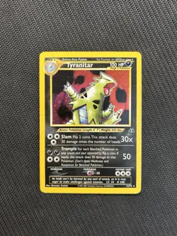 Pokemon TCG Tyranitar 12/75 Holo! HP Condition! See Description! - Image 1