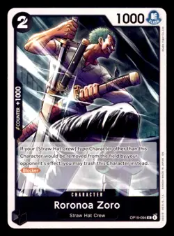 Roronoa Zoro OP15-094 Uncommon Adventure on Kami's Island One Piece Near Mint - Image 1